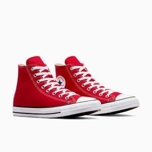 Red high top Converse